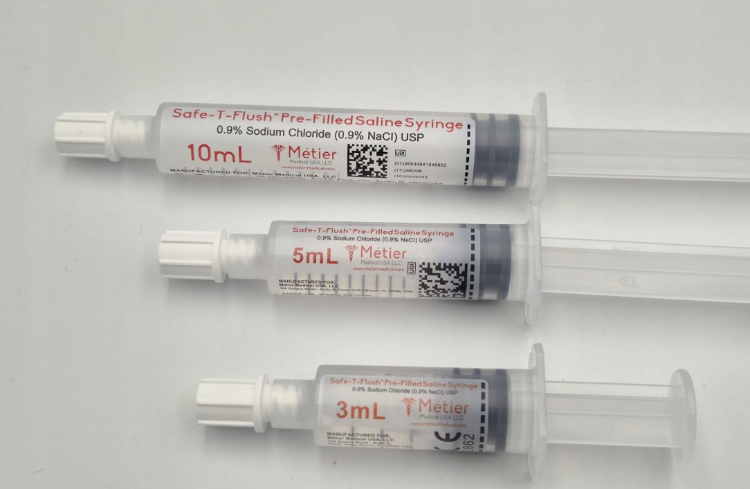 Sól fizjologiczna NaCL w strzykawce 5ml 1szt Metier