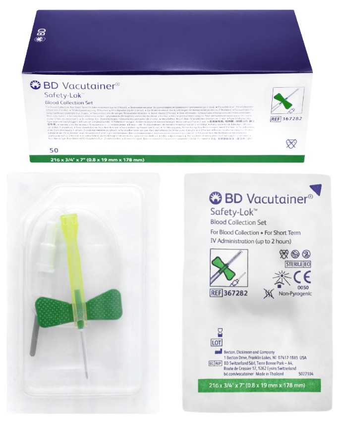 Igła motylek BD Vacutainer 0,8x19mm 21G 50szt BD367282