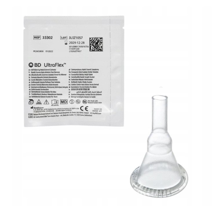 Cewnik zewnętrzny Bard Ultra Flex 29mm dla mężczyzn 100% silikonowy - obrazek 2