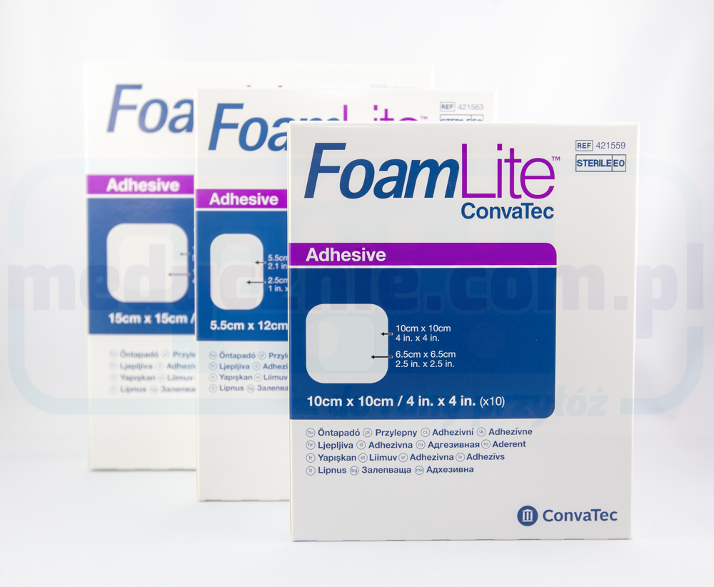 Aquacel Foam Lite 10*10cm wielowarstwowy opatrunek piankowy 1szt