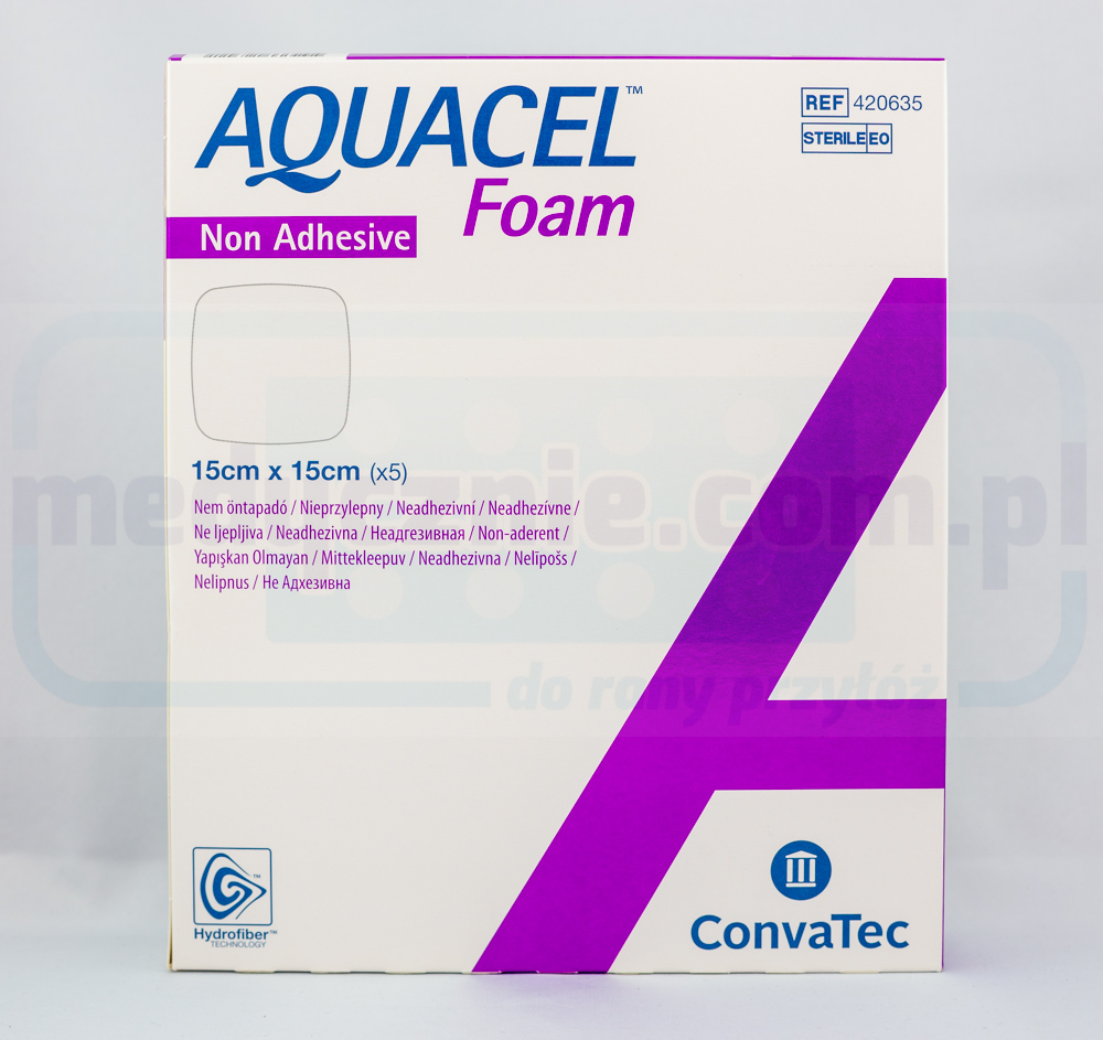 Aquacel Foam Non Adhesive 15*15cm wielowarstwowy opatrunek piankowy 1szt