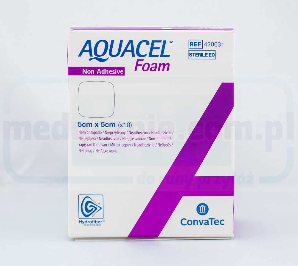 Aquacel Foam Non Adhesive 5*5cm wielowarstwowy opatrunek piankowy 1szt