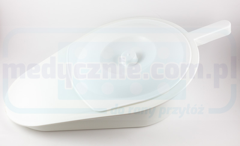 Basen sanitarny z pokrywką plastikowy biały - obrazek 2