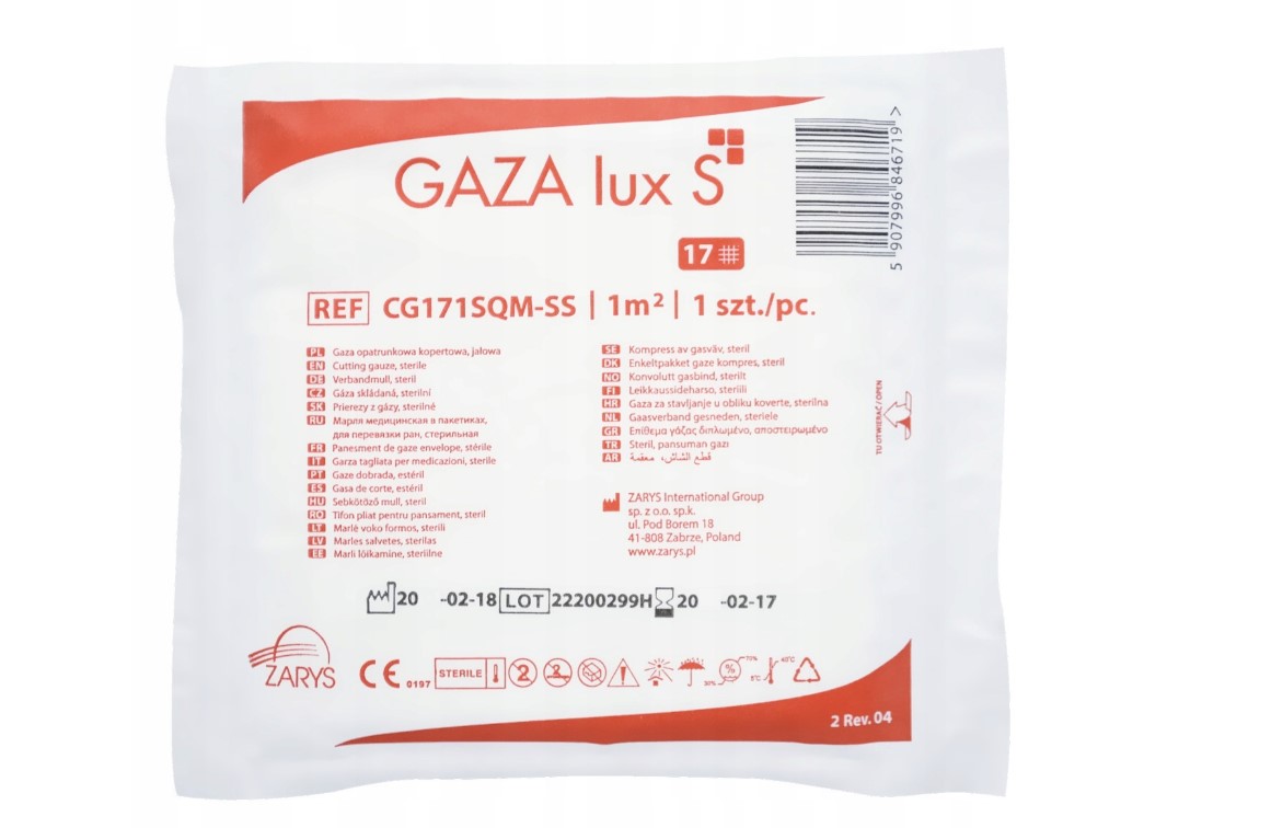 Gaza jałowa 17N 1/2m2 1szt - obrazek 2