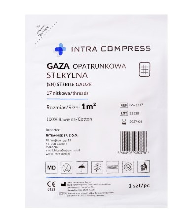 Gaza jałowa 17N - 1m2 1 szt. - obrazek 2