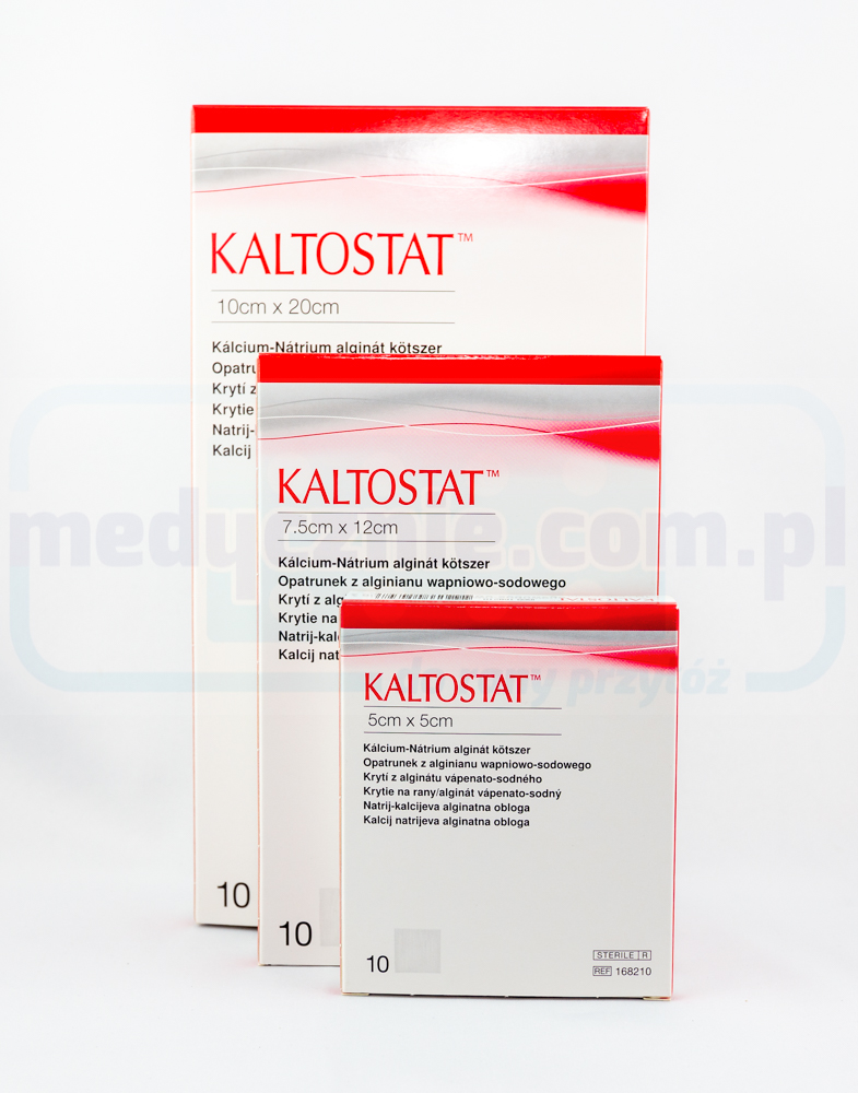 Kaltostat 10*20cm opatrunek alginianowy na rany przewlekłe 1szt - obrazek 2