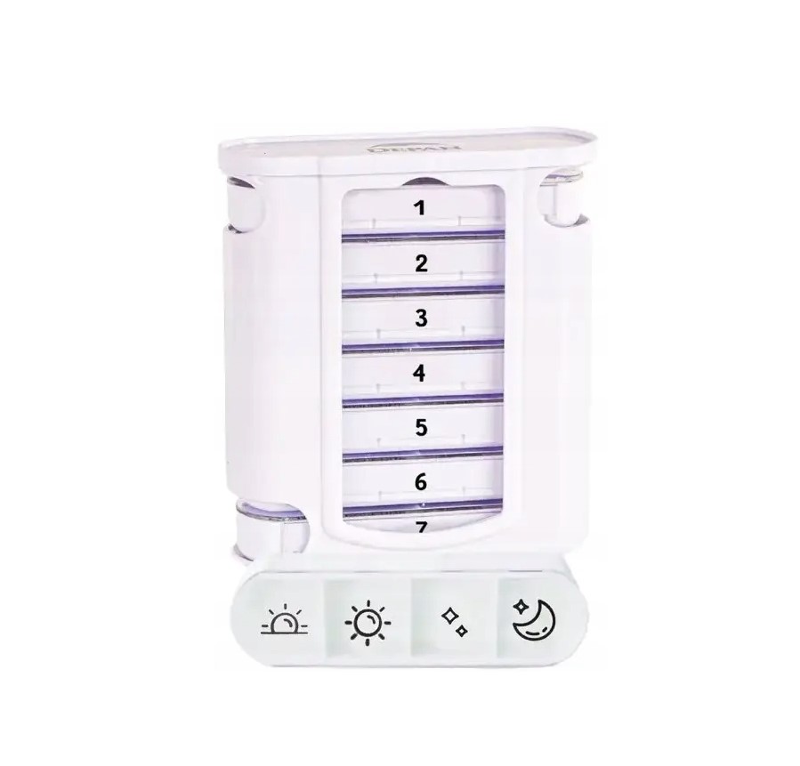 Pojemnik na lekarstwa tygodniowy - stojąca kasetka