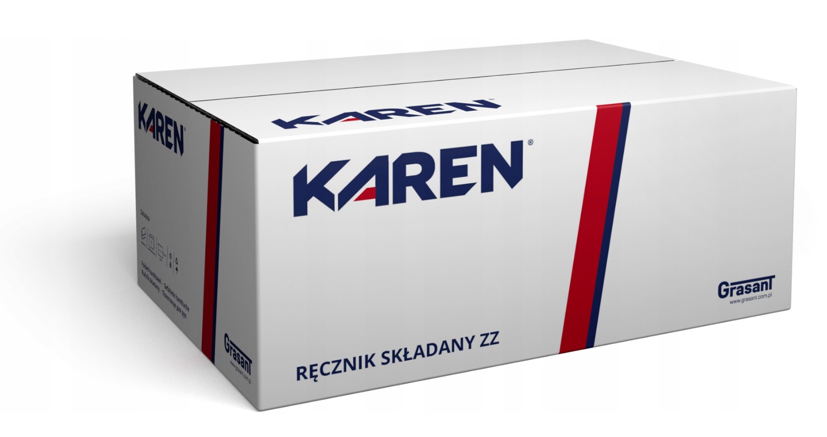 Ręcznik składany ZZ 25*20 cm biały 1szt (a'150szt) - obrazek 2