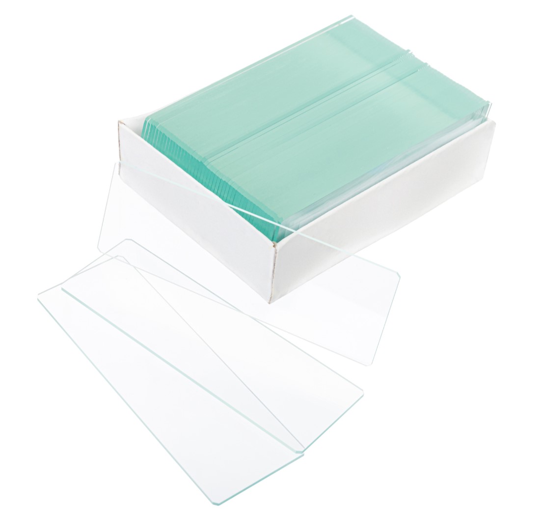 Szkiełka mikroskopowe podstawowe cięte 76x26mm 50szt BEZ POLA DO OPISU