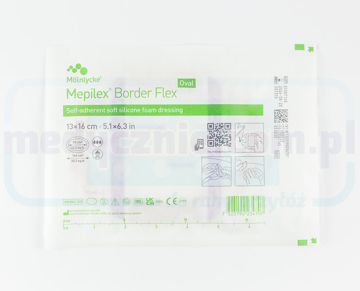 Mepilex Border Flex 13cm* 16cm Oval 1szt - obrazek 2