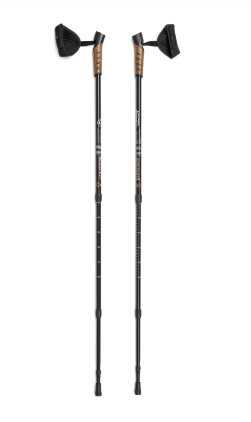 Kijki trekkingowe kolor czarny 2szt