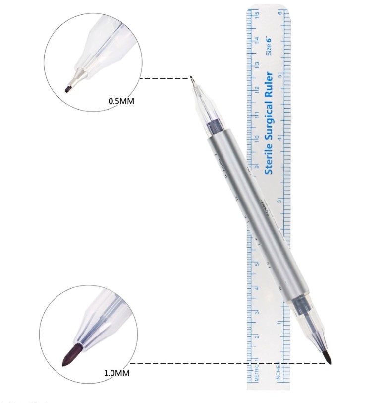 Marker chirurgiczny do skóry dwustronny 1szt