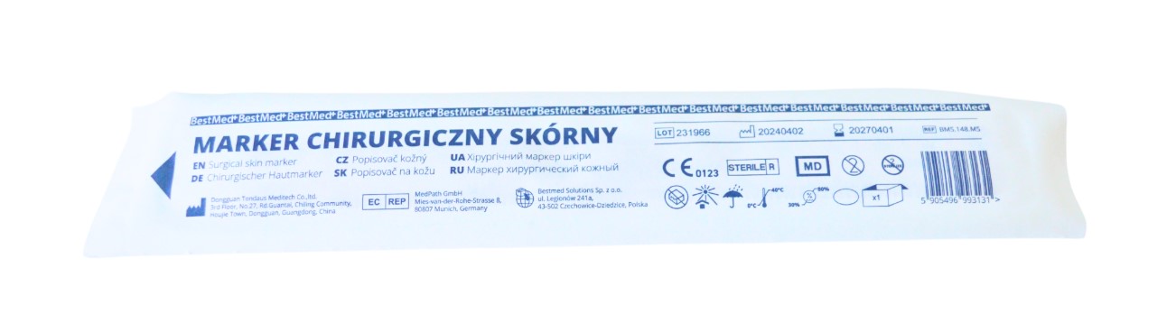 Marker chirurgiczny do skóry dwustronny 1szt - obrazek 3