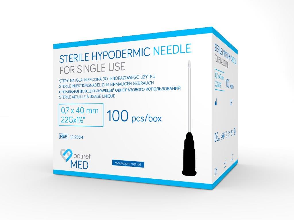 Igły j.u. POLnet-MED 0.7 x 40mm 100szt
