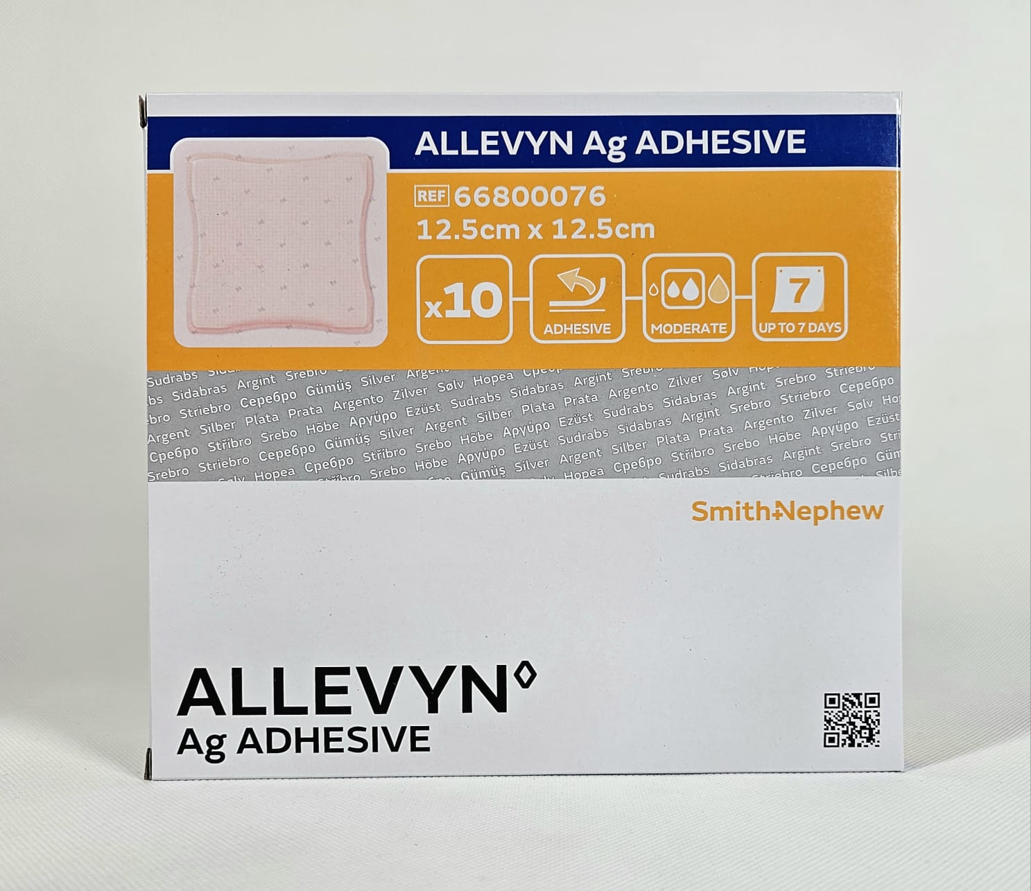 Allevyn Ag Adhesive 12,5* 12,5cm 1szt
