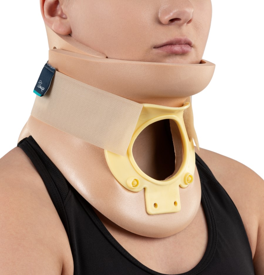 Kołnierz stabilizujący typu Philadelphia M z otworem tracheotomijnym