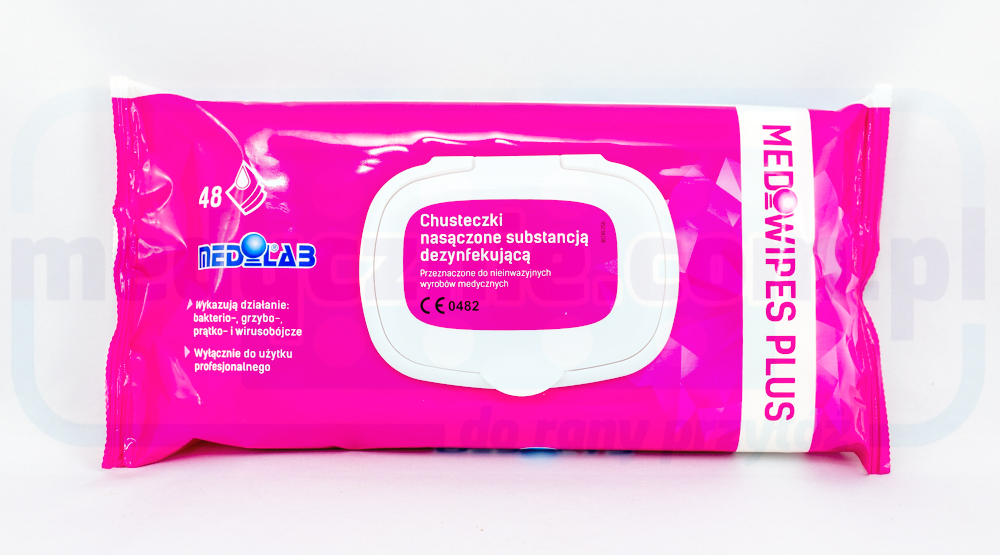 Chusteczki Mediwipes Plus Flowpack 48 szt alkoholowe