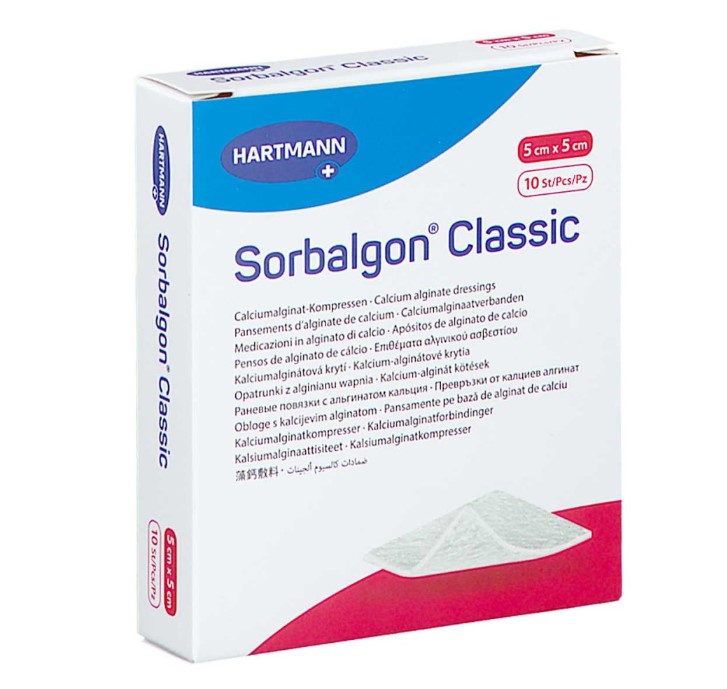 Sorbalgon Classic 5*5cm opatrunek alginowy 1szt