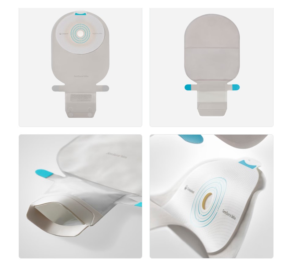 Worek stomijny SenSura Mio 1szt 510ml 10-55mm naturalny szary z okienkiem 104510