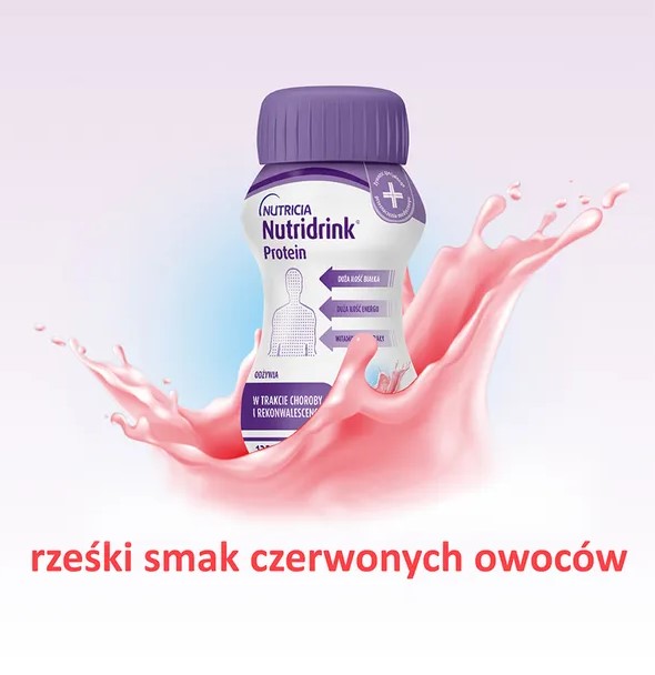 Nutricia Nutridrink Protein Czerwone Owoce 125ml