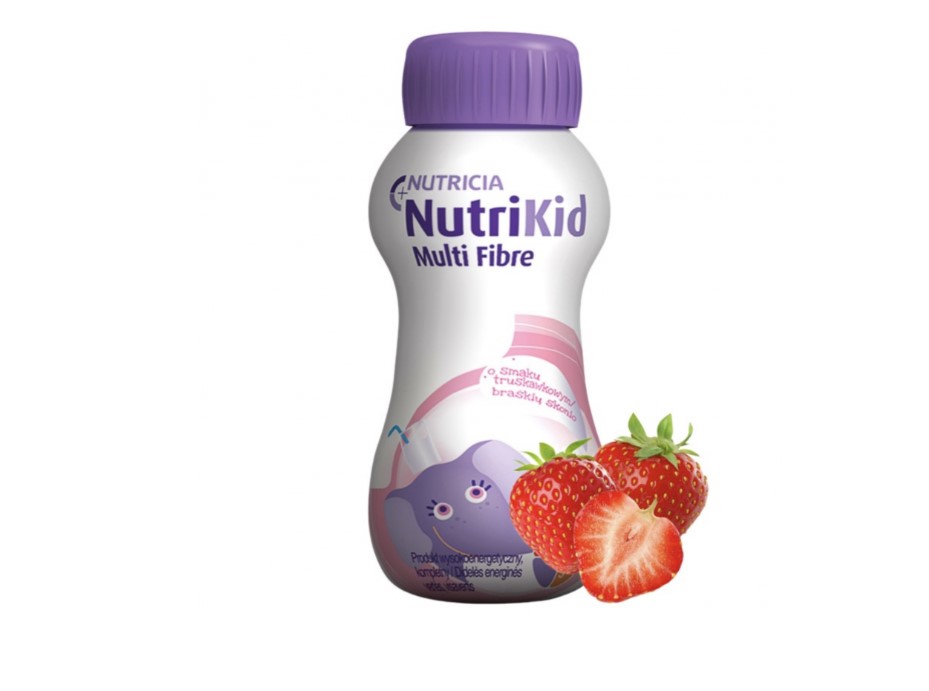 Nutricia NutriKid Multi Fibre truskawkowy 200ml