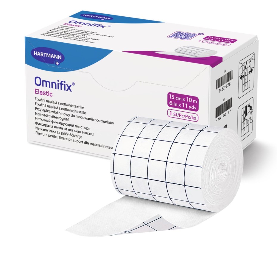 Taśma włókninowa Omnifix Elastic 15cm*10m 1szt opatrunkowa samoprzylepna rolka