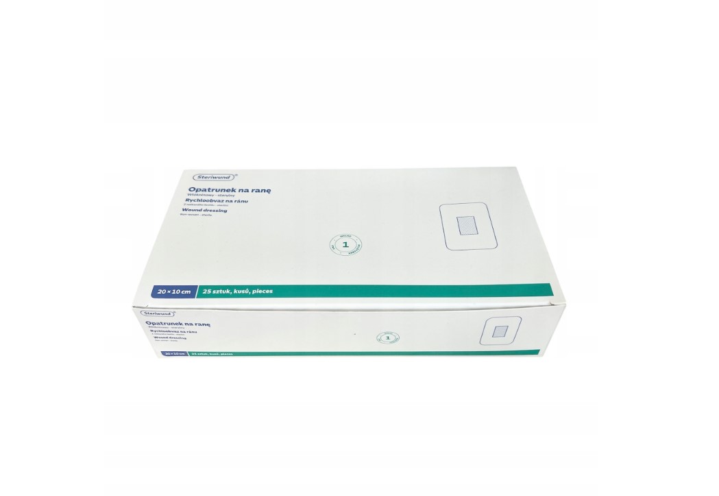 Opatrunek z wkładem chłonnym STERIWUND 20cm x 10cm 25szt