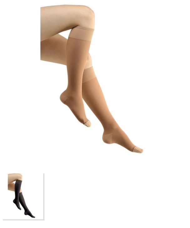 Pończochy samonośne Avicenum PHLEBO 360 AG FINE L NORMAL 3K 8001 natura ,czubek zamknięty, z koronką