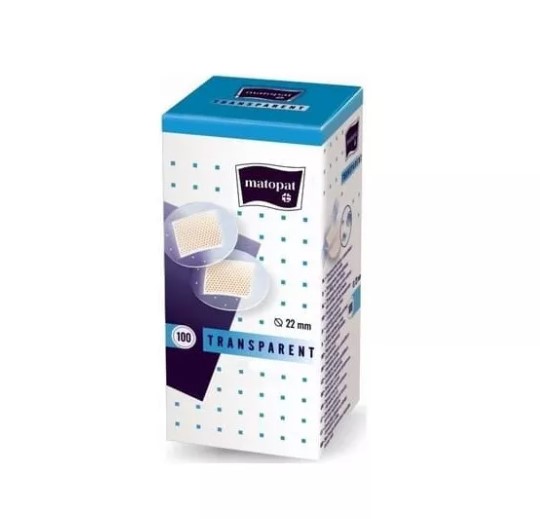 Plaster TRANSPARENT średnica 22mm 100szt