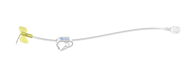 Igła do portu 0,9x19mm 20G REF RHU-2019AH typu Hubera ze skrzydełkami i drenem