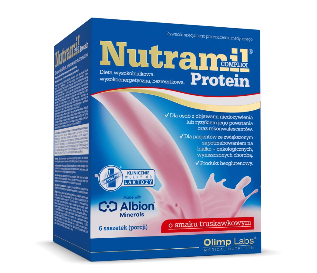 Olimp Nutramil complex Protein 72g 1szt truskawka
