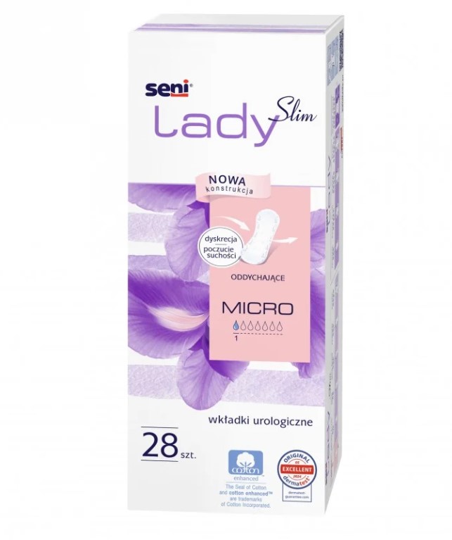 Wkładki urologiczne 28szt Seni Lady Slim Micro