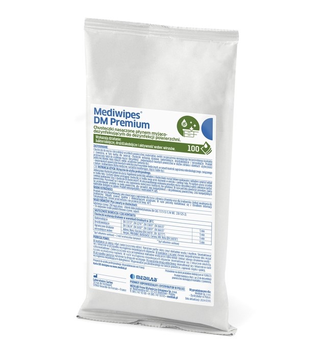 Chusteczki Mediwipes DM Premium wkład 100szt