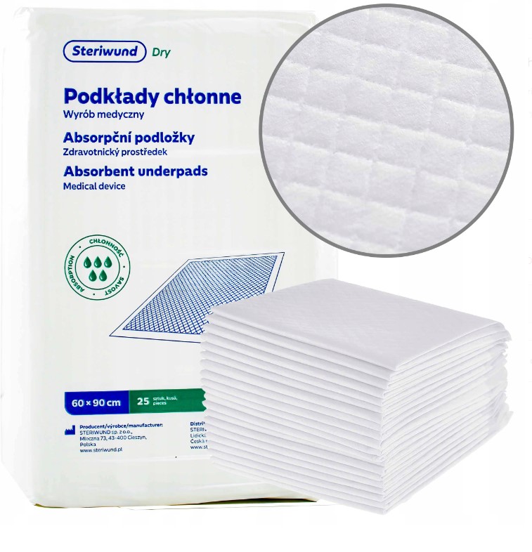 Podkład ochronny Steriwund Dry niesterylny 90x60 25szt
