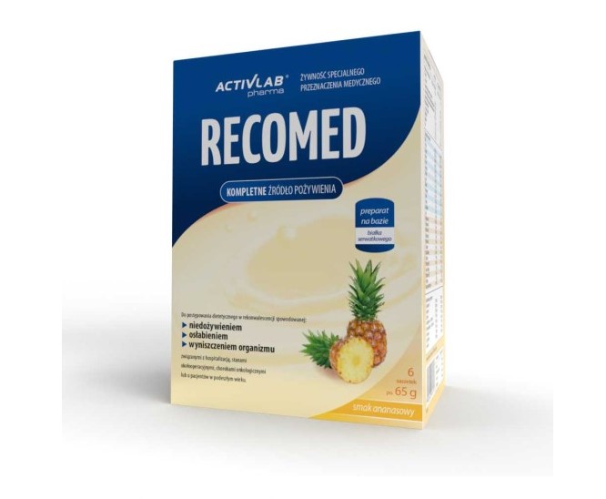 RecoMed koktail odżywczy 6x65g ananas