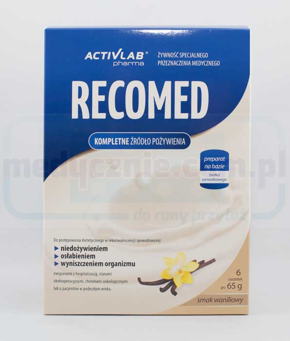 RecoMed koktail odżywczy 6x65g wanilia