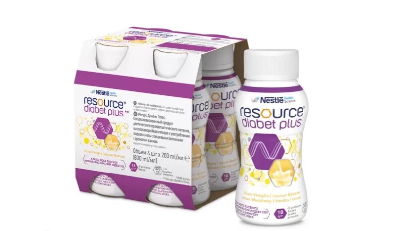 Resource Diabet Plus 4x200ml smak waniliowy