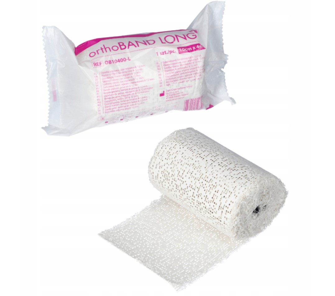 Opaska gipsowa 10cm x 4m 1szt orthoBAND LONG