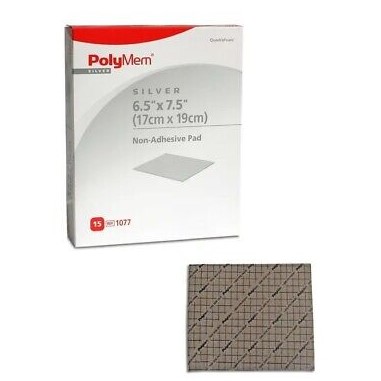 PolyMem Silver 1077 Non Adhesive Pad 17x19cm 1szt