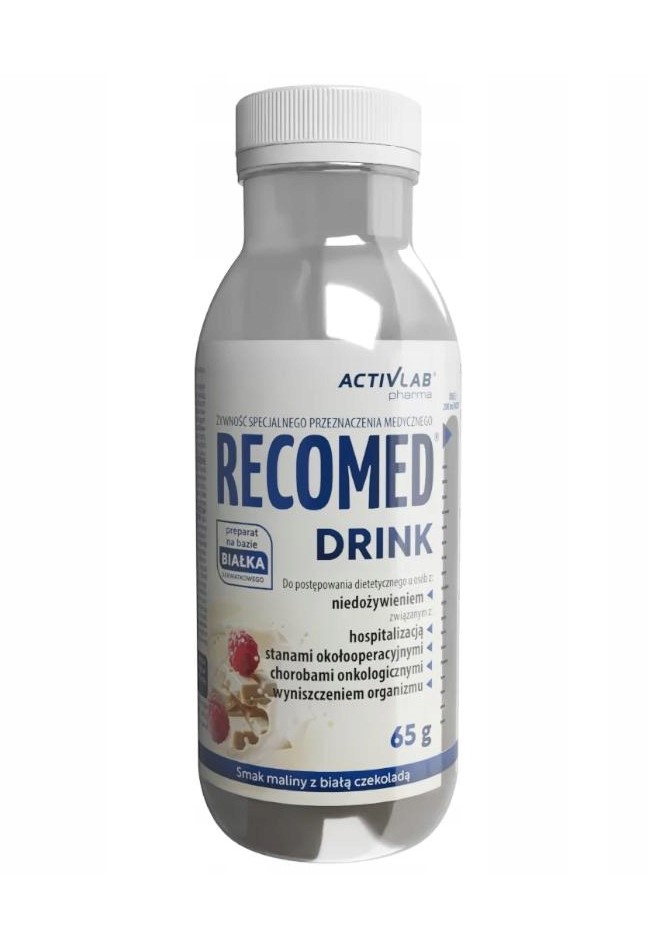 Recomed Drink 65g malina biała czekolada