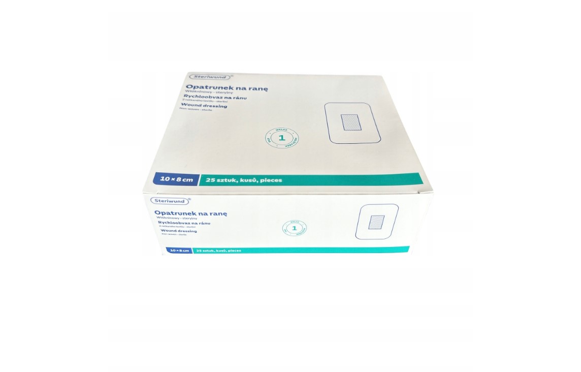 Opatrunek z wkładem chłonnym STERIWUND 8cm x 10cm 25szt