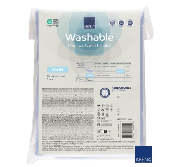 Podkład ochronny wielorazowy 85x75cm 1szt z zakładkami ABENA