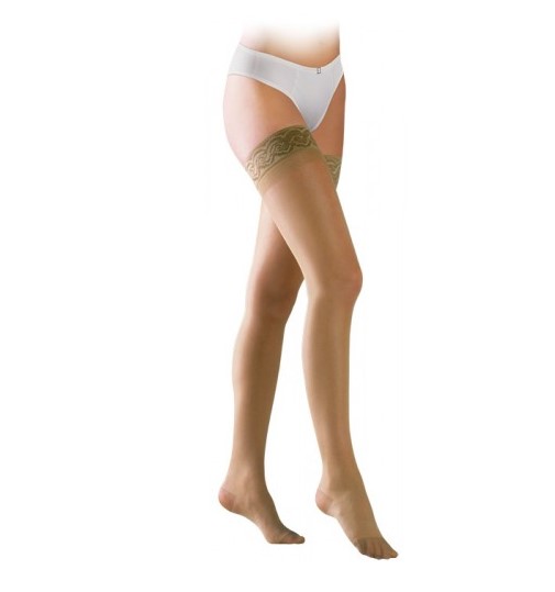 Pończochy samonośne Avicenum PHLEBO 360 AG M LONG 2D 8001 natura ,czubek zamknięty, z koronką