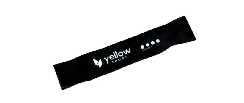 Taśma oporowa w pętli yellowLOOP Band opór 15-20 kg czarna