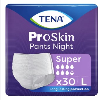 Majtki TENA Pants Super Night ProSkin L 30szt