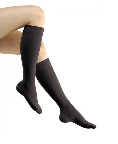 Podkolanówki Avicenum PHLEBO 360 AD L LONG 3D 9999 czarne, czubek zamknięty