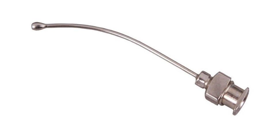 Kaniula wieloraz. do przem. ran z oliwką 1,0 x 80 mm, zagięta