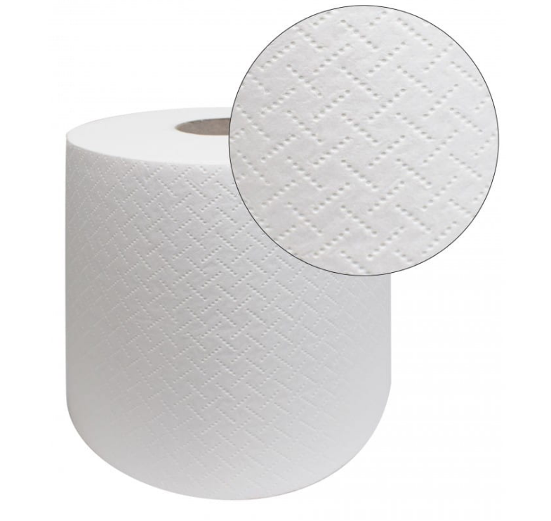 Ręcznik czyściwo z celulozy w roli MINI - 200/16, 2 warstwy 40m białe 1szt