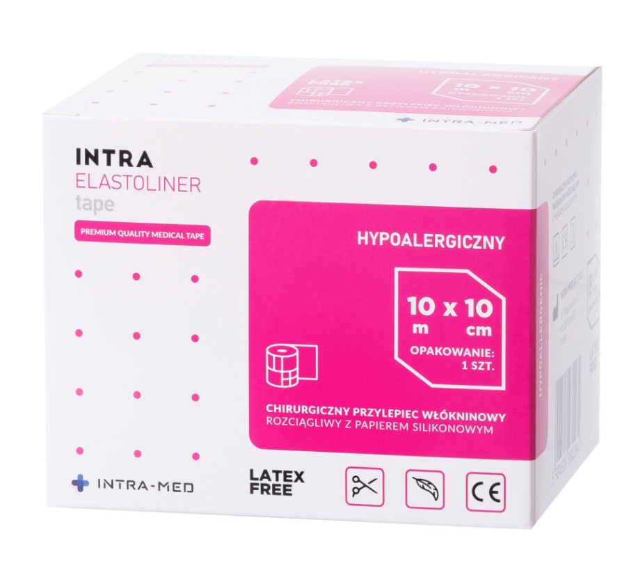 Taśma włókninowa Elastoliner 10cm* 10m 1szt samoprzylepna rolka