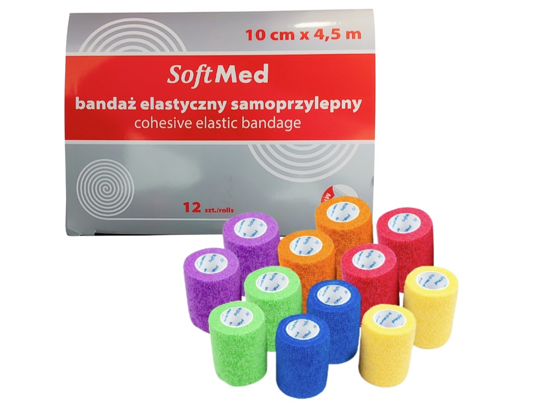 Opaska kohezyjna 15cm*4,5m 12szt SOLID I zestaw